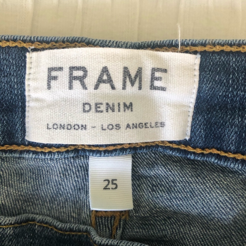 FRAME Denim Dark Wash Skinny Jean